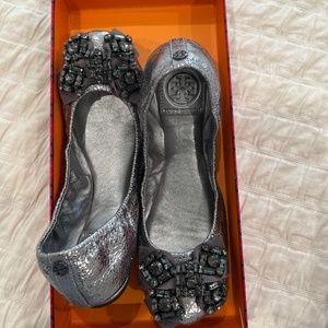 Tory Burch pewter azalea ballet - flat shoes